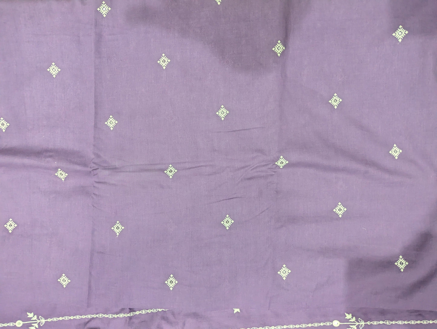 Lawn three piece with chiffon dupatta
